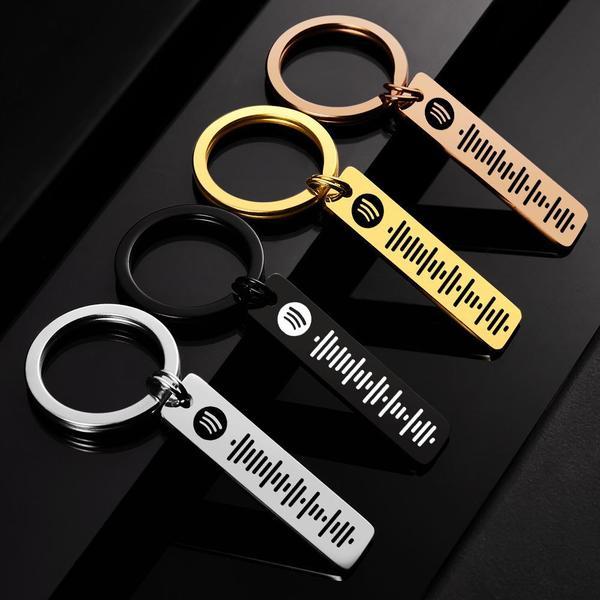 Custom Scannable Spotify Code Keychain